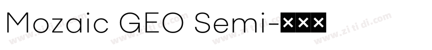Mozaic GEO Semi字体转换
